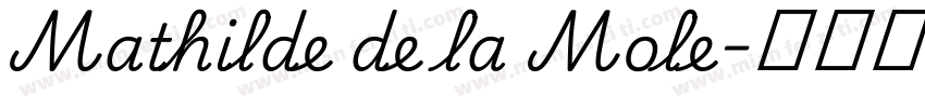 Mathilde de la Mole字体转换